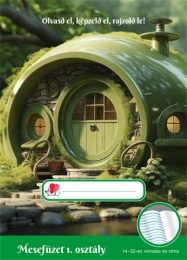 Olvasónapló, tűzött, A5, 32 lap, 1. osztály, ICO "Süni Mesefüzet", hobbit