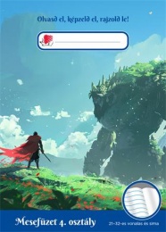 Olvasónapló, tűzött, A5, 32 lap, 4. osztály, ICO "Süni Mesefüzet", harcos